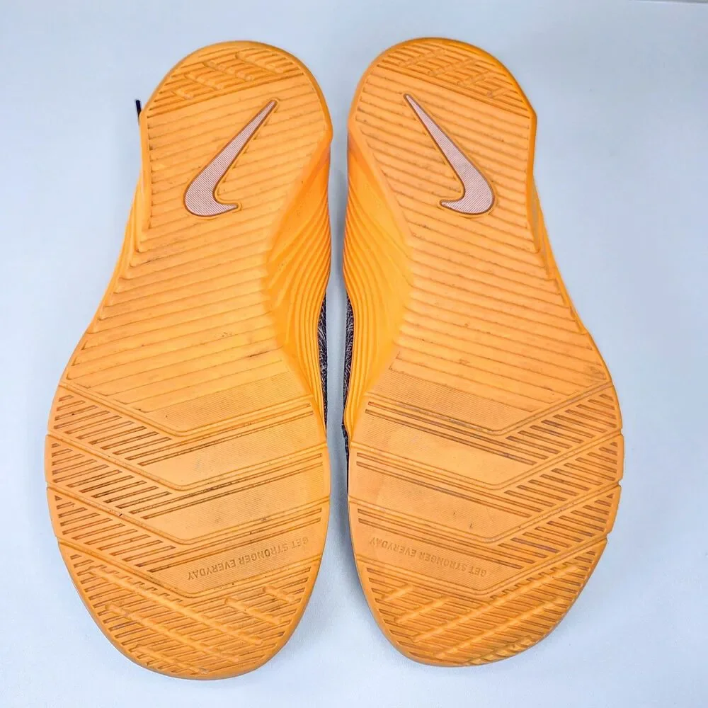 Nike Metcon 5 Black Laser Orange Training Shoes AO2982-081 Women's Sz 8.5